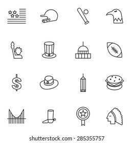 american culture icons set vector illustration For Mobile, Web And Applications
