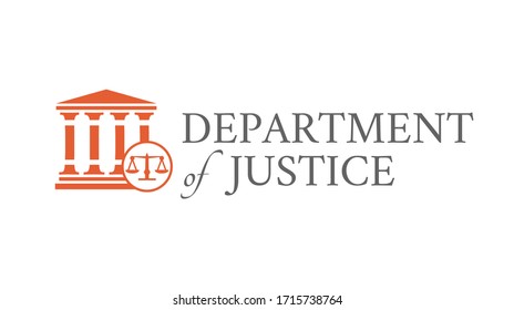 American Department of Justice Background Illustration 