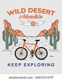 American Desert Tour, Vintage wild west Road Tripe, Arizona The Grand Canyon State, Desert Vibes t shirt print Design, Texas Desert state graphic print artwork for apparel, t shirt, sticker, 