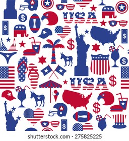 American design seamless pattern.