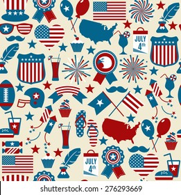 American design seamless pattern.