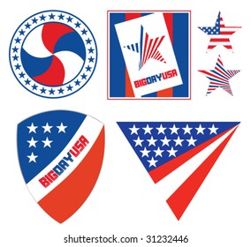 american design set - independence day