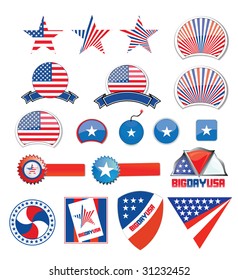 american design set - independence day