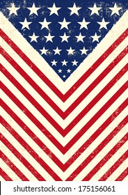 American dirty flag. An american vintage flag with a texture