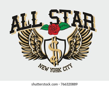 American dolar grapic design vector art
