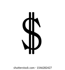 American dollar icon vector. Currency symbol icon