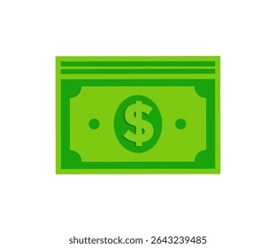 American Dollar paper notes. Cash money. Finance icon. Financial infographic elements and symbols for web design vector design and illustration.
