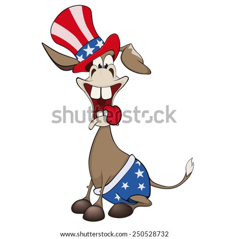 The American donkey. The donkey party.