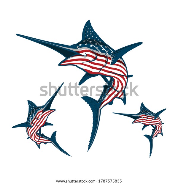 American Dream Flag Illustration Vector Stock Vector (Royalty Free