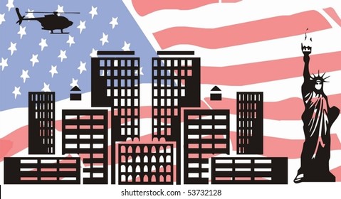 American Dreams - vector illustration