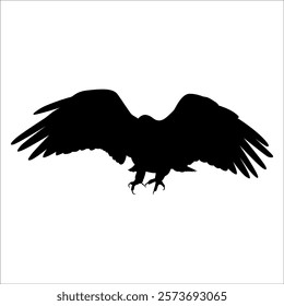 American Eagle Bird Silhouette Vector illustration