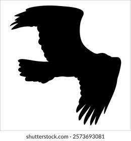 American Eagle Bird Silhouette Vector illustration