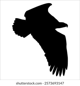 American Eagle Bird Silhouette Vector illustration