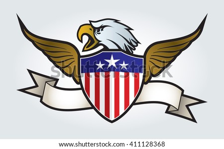 American Eagle Crest Stock Vector (Royalty Free) 411128368 - Shutterstock