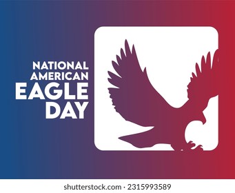 American Eagle Day with blue background