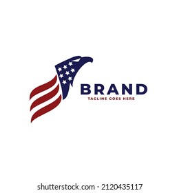 American Eagle Flag Logo Design