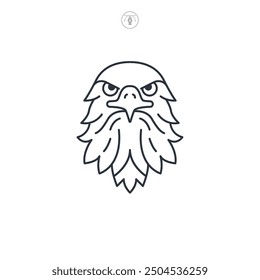 American Eagle icon symbol vector illustration isolated on white background