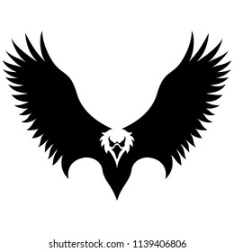 Ilustración vectorial aislada del águila estadounidense