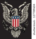 American Eagle Linework Vector