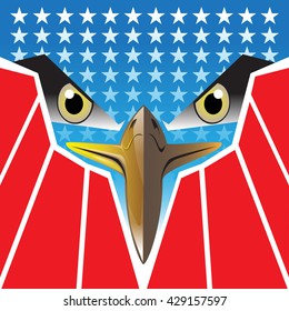 American eagle logo design  vector illustration.