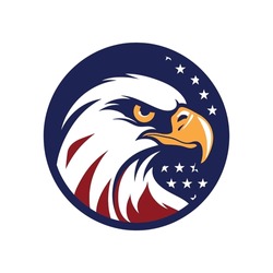 American Eagle Patriotic, American Eagle Face Logo, Eagle American Flag, 4th Of July