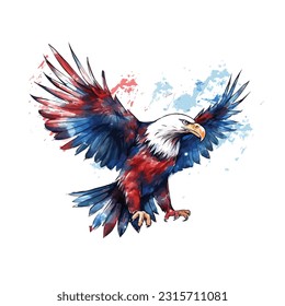 American Eagle Patriotic, American Eagle Face Logo, Eagle american flag, 4 de julio