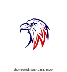 American eagle patriotic head template. American eagle logo design