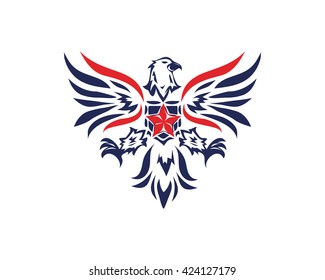 American Eagle Patriotic Logo  - Veteran Association