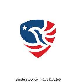 American Eagle with Shield logo design inspiration