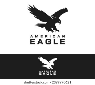 American Eagle Symbol Vector PNG, Fly Eagle, USA Wildlife