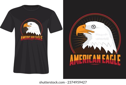 American Eagle T-Shirt Design For American Veteran Or Others