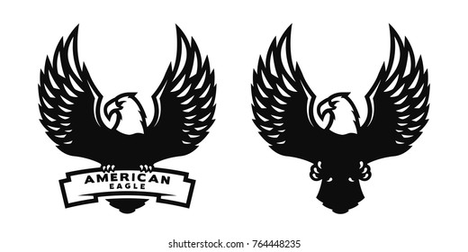 American eagle, two versions.