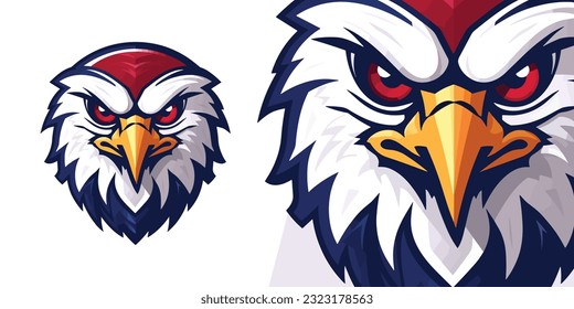 American Eagle: USA Colors Logo Vector Graphic for Sport and E-Sport Teams