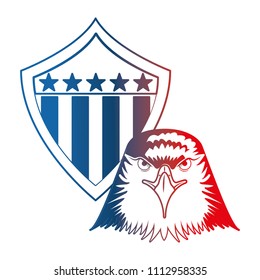 american eagle usa flag emblem