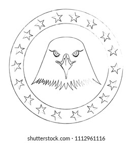 american eagle usa flag emblem