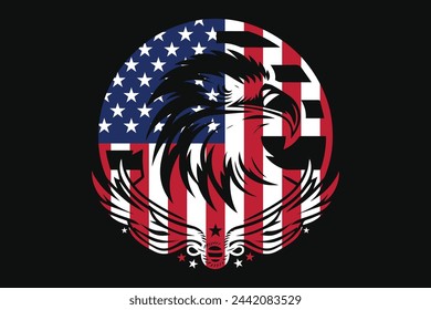 American eagle, USA flag national American, American Flag for Independence Day
