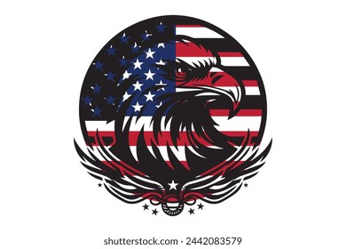 American eagle, USA flag national American, American Flag for Independence Day
