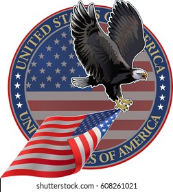 9,660 American flag eagle Stock Vectors, Images & Vector Art | Shutterstock