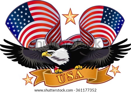 Download American Eagle USA Flags Vector Stock Vector (Royalty Free ...