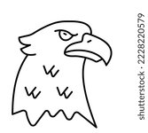 American eagle Vector Icon Fully Editable

