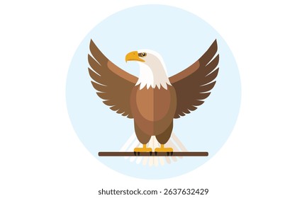 A American eagle vector illustration 