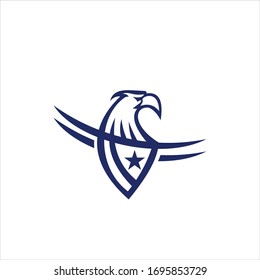 logo portador de águila americana gráfico abstracto moderno