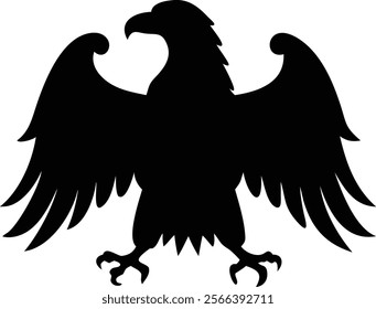 A American eagle vector silhouette