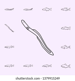 American Eel Icon. Fish Icons Universal Set For Web And Mobile