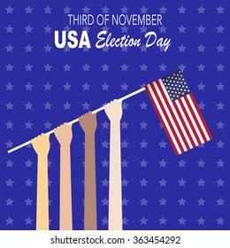 American election 2016  vector. illustration EPS10.