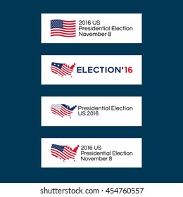 American election badges and vote logo graphics. Presidential Election (2)