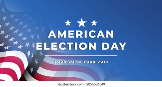 American Election day background vector
