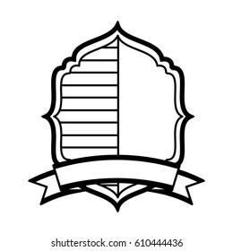 american emblem frame icon vector illustration design