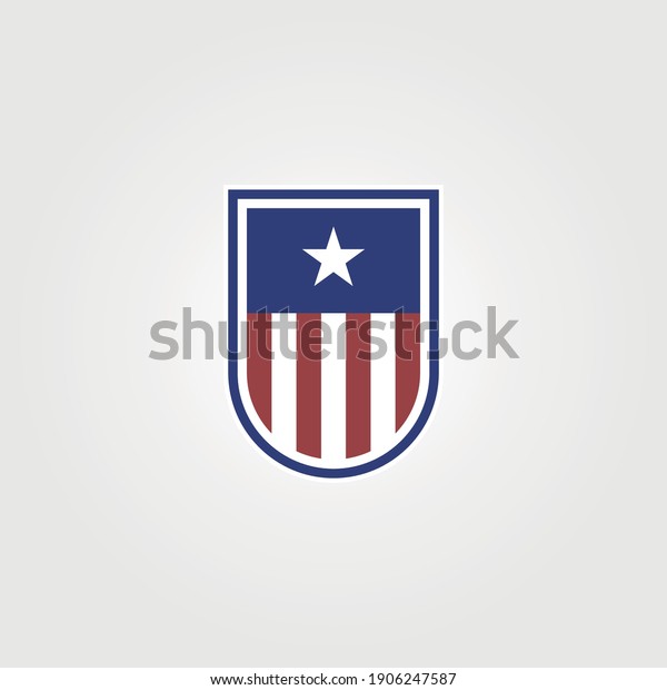 American Emblem Shield Logo Vector Symbol Stock Vector (Royalty Free ...