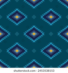 American ethnic native pattern. Geometric ethnic seamless pattern traditional. American, Mexican style. Design for background, wallpaper, illustration, fabric, clothing, carpet, textile, batik, embroi